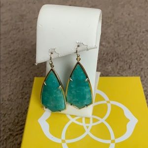 Kendra Scott Olivia green earrings